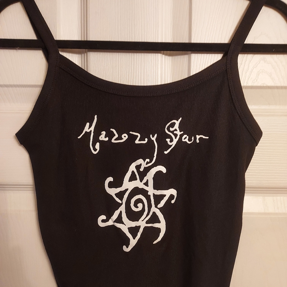 Mazzy Star cropped tank ribbed top mazzy star tank top  Mazzy star shirt - Picture 3 of 3